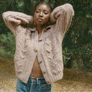 Doen Rive cardigan in tobac size small NWT